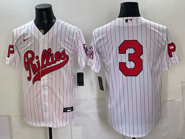 Men's Philadelphia Phillies #3 Bryce Harper White 2026 Field of Dreams Stadium Stitched Baseball Jersey